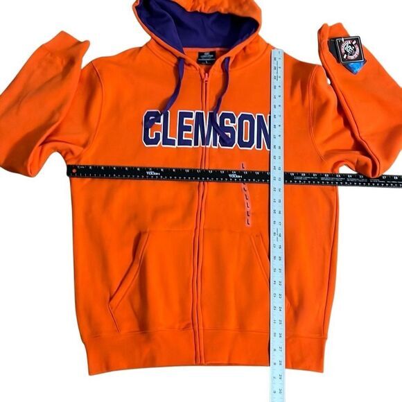 Colosseum Clemson Tigers  sweatshirt Size Large full zip hoodie pockets NWT - Picture 6 of 10